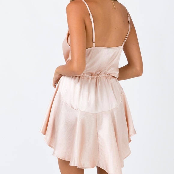 MINI DRESS CHAMPAGNE - Picture 3 of 3